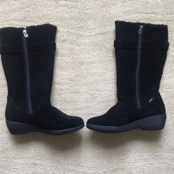 London Fog Suede Wedge Boot 10M - Picture 2 of 5